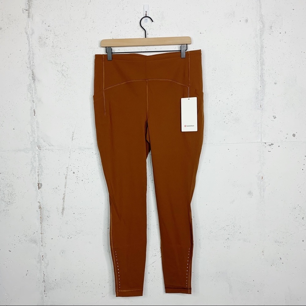 Lululemon Swift Speed High Rise Tight 28” Copper Brown Leggings Tights New 18 - Picture 2 of 12